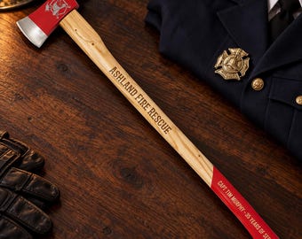 Personalized Firefighter Axe, Custom Engraved Handle, Fire Department Retirement or Promotion Gift