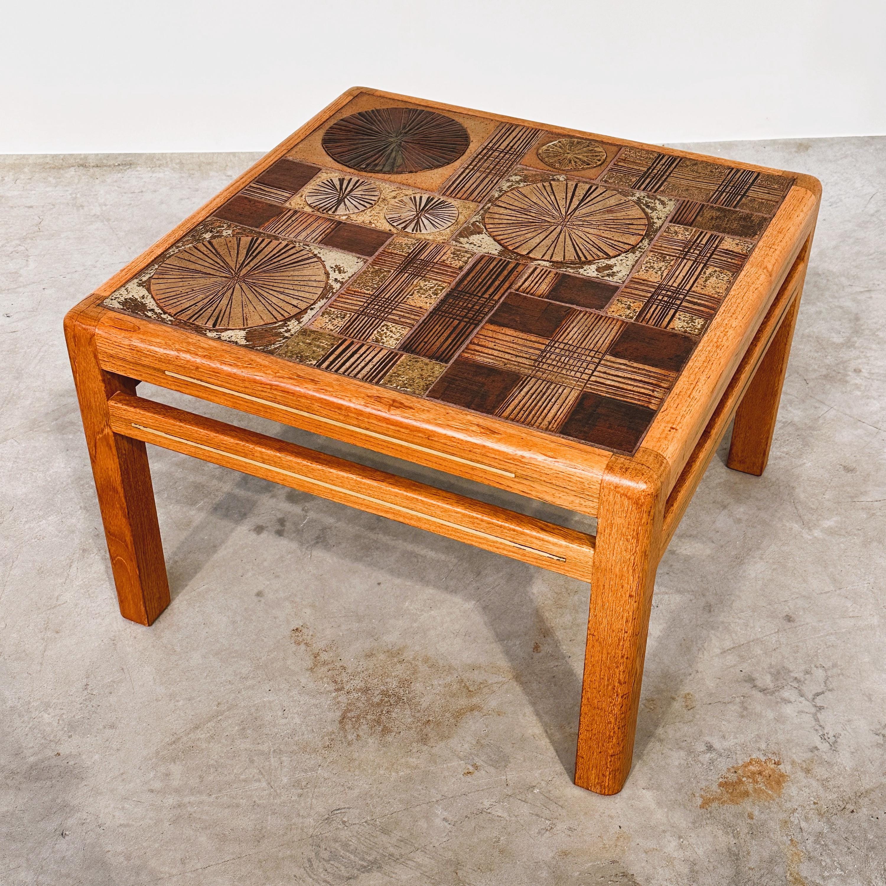 19日限定セール！デンマーク　Tue Poulsen タイルトップテーブル Tue Poulsen Coffee Table - Etsy