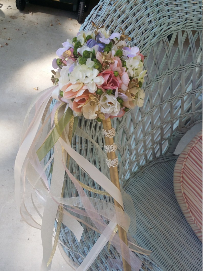 Pastel Spring Pom Wand Custom Order