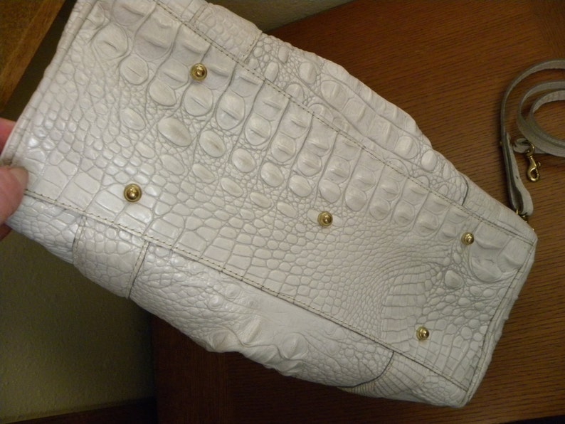 Brahmin Purse Vintage Brahmin White Leather Purse Mint Etsy