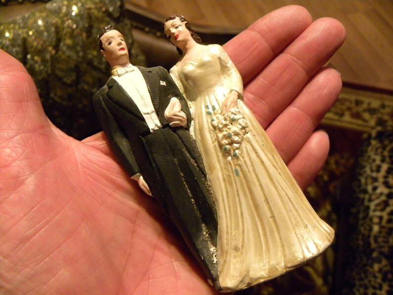 Cake Topper Vintage Cake Topper Wedding Cake Antique image 6