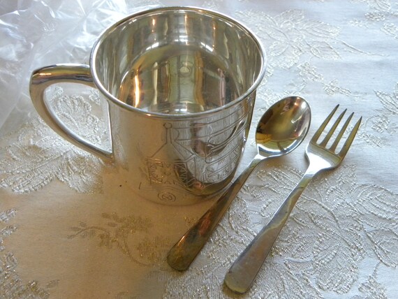 baby cup and spoon