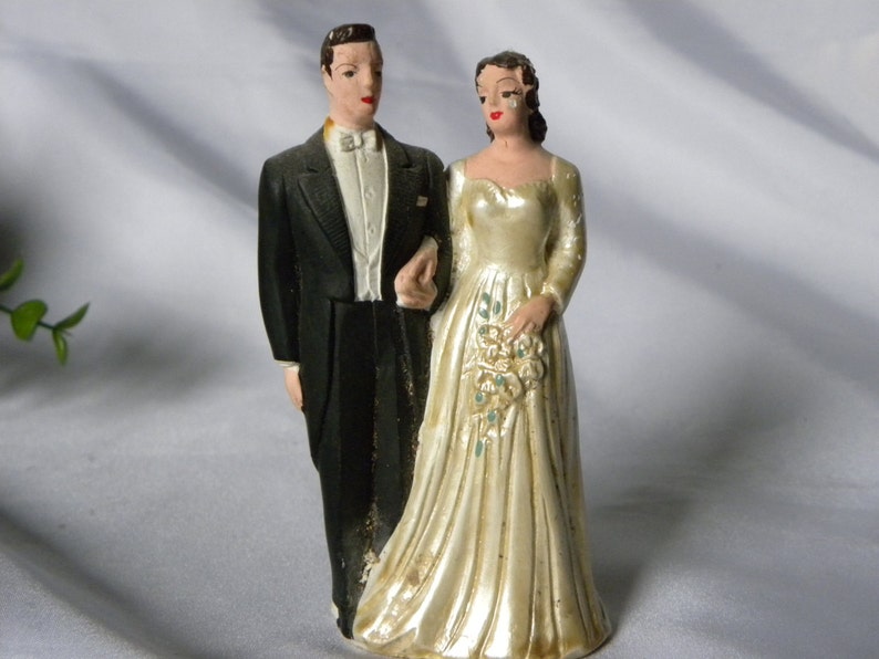 Cake Topper Vintage Cake Topper Wedding Cake Antique image 0