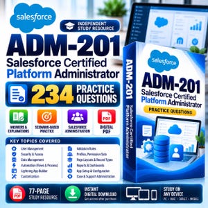 ADM-201 Salesforce Administrator Study Guide | 234 Practice Questions PDF