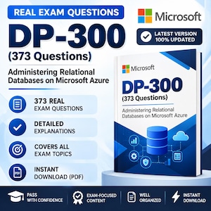 DP-300 Exam Prep PDF | 373 Azure Database Administrator Practice Questions