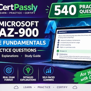 Microsoft Azure AZ-900 Practice Questions PDF Exam Prep Study Guide
