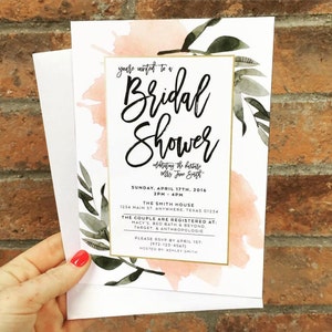 The Delilah Botanical Bridal Shower Invites image 1
