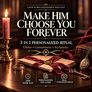 Make Him Choose You Forever Ritual | 3 in 1 Choice, Commitment & Exclusivity