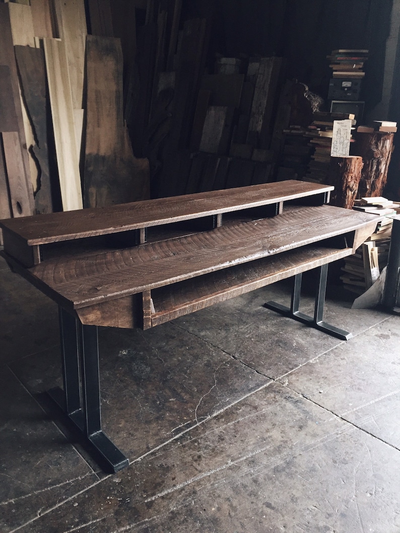 Monkwood SD88 Rustic Studio Desk for Audio / Video / Film / Editing / Production image 6