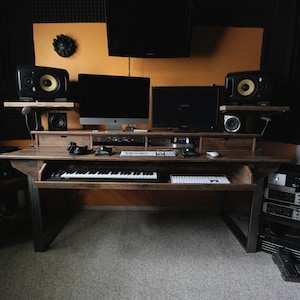 Monkwood SD88 Rustic Studio Desk for Audio / Video / Film / Editing / Production image 1