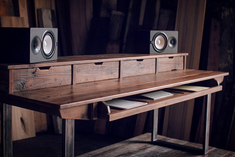 Monkwood SD88 Rustic Studio Desk for Audio / Video / Film / Editing / Production image 4