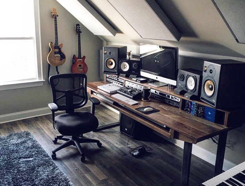 Monkwood SD88 Rustic Studio Desk for Audio / Video / Film / Editing / Production image 2