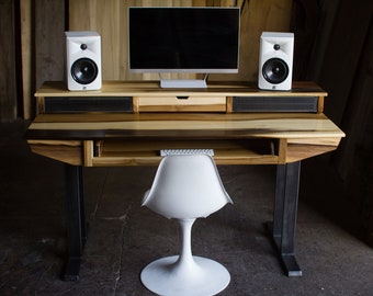 Monkwood SD49 Studio Desk for Composer / Producer / Photographer /Designer / Creative // 49 key model in sun-tanned poplar