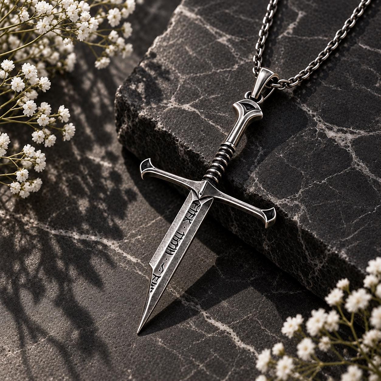 Broken Sword Pendant - Etsy
