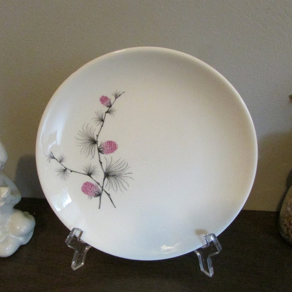 Unique Wild Clover Pattern - 6" Bread & Butter Plate - Cake /  Snack Dish - Sky Line Canonsburg china - Made in USA - Home Decor
