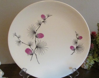 Unique Wild Clover Pattern - 9" Dinner Plate - Sky Line Canonsburg - Made in USA - Display  Dish - Home Decor