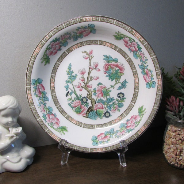 Pretty Indian Tree or Tree of Life Pattern China Soup/Serving Bowl/Display Dish - Edwin Knowles Vitreous China - Asian Style - Home Decor