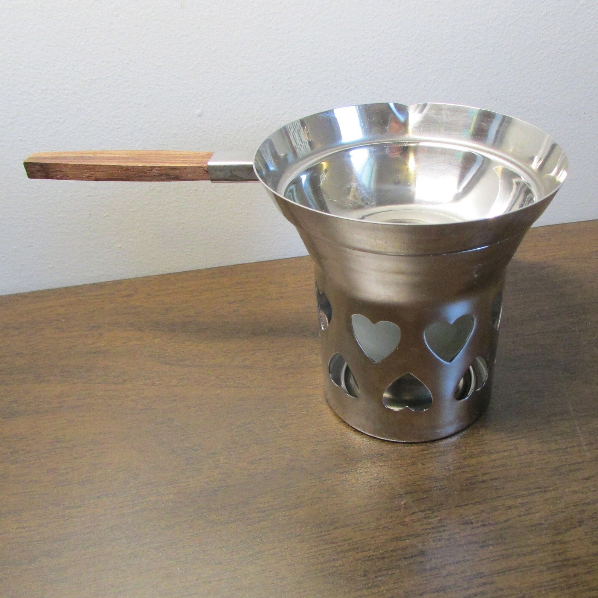 Vintage Siverplated Sauce Pot Chocolate Melter Butter Warmer 