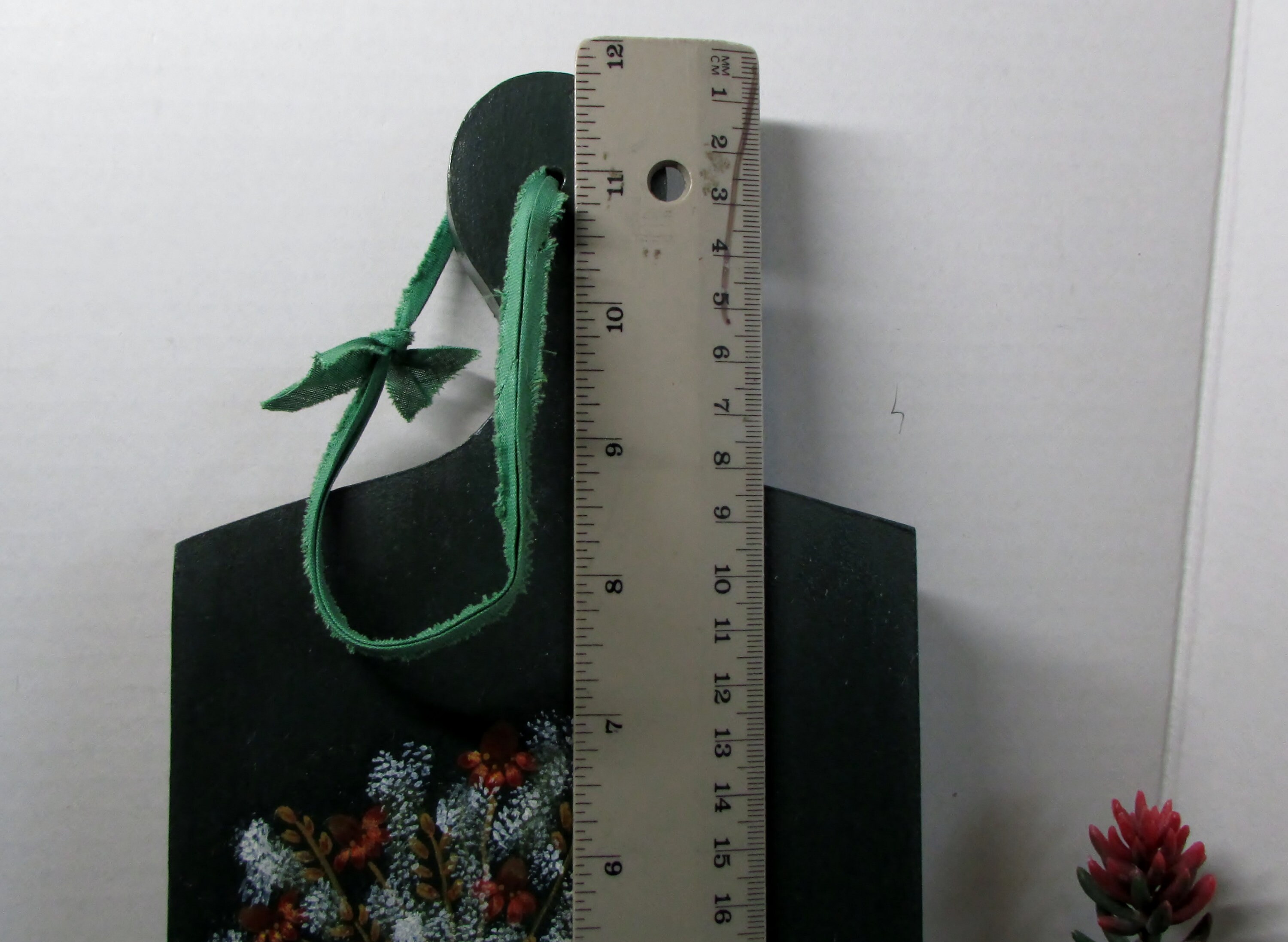 Tabla de cortar Decorativo Pintado a mano de verde oscuro | Etsy