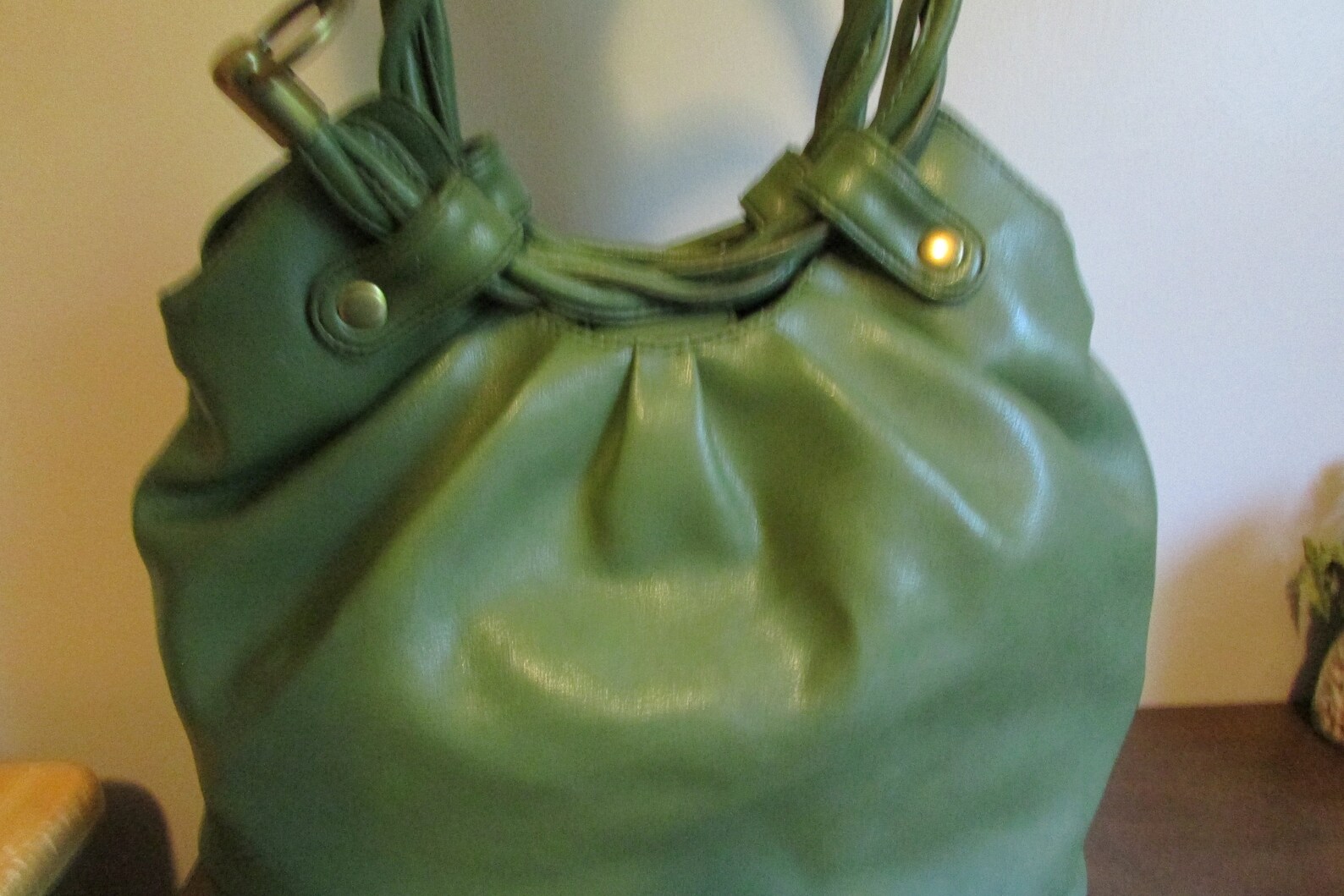 Leather HandBag Relic Green Leather Hobo Shoulder Bag | Etsy