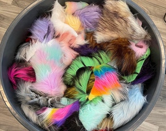 1lb Faux Fur Scraps Grab Bag