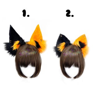 Orange & Black Cat Ears - Cosplay - Costume