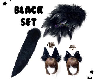 Black Animal Set - Halloween Outfit - Cosplay