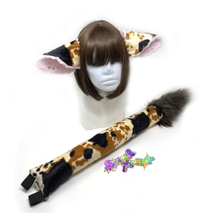 Brown & Black Speckled Cow Set