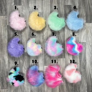 Caudas Pastel Nub - Cauda Peluda - Cauda Cosplay - Cauda de Fantasia