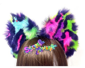 Small Colorful Leopard Ears