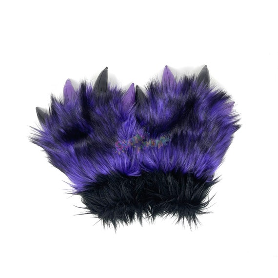 Purple & Black Paws - Etsy
