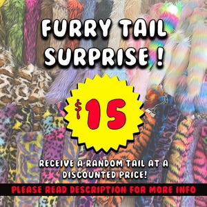 Furry Tail Surprise - Cheap Tail - Discounted Tail - Therain Tail - Cosplay Tail