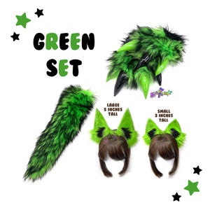 Green & Black Animal Set - Halloween Outfit - Cosplay