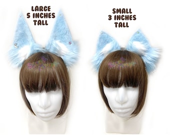 Pastel Blue Animal Ears - Cosplay