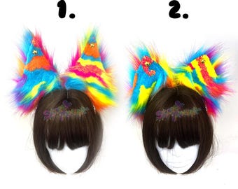 Rainbow Blue Animal Ears - Cosplay - Costume