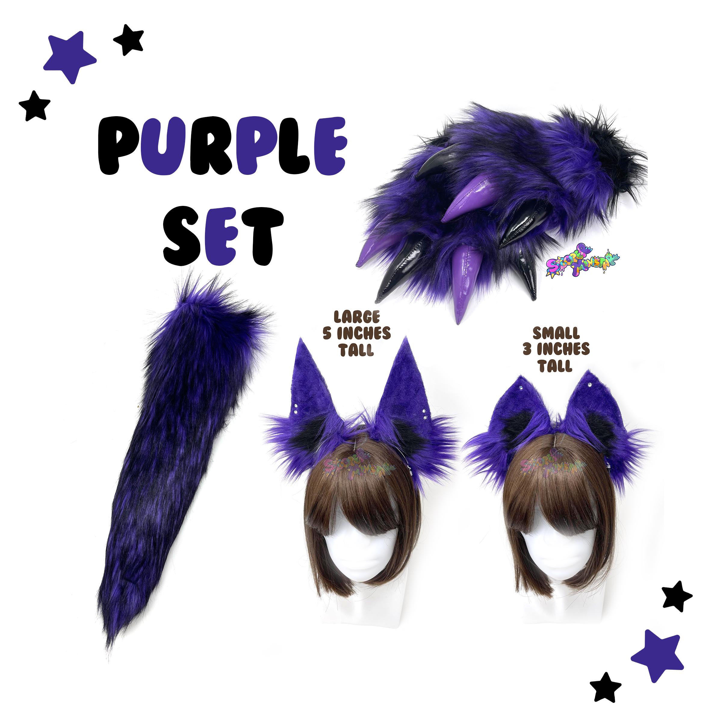Purple & Black Animal Set - Halloween Outfit - Cosplay - Etsy display picture 1