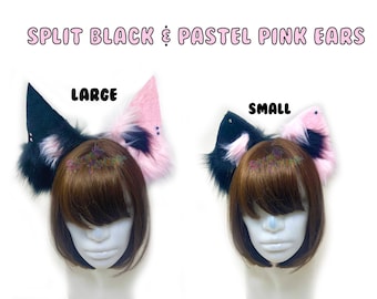Split Black & Pastel
