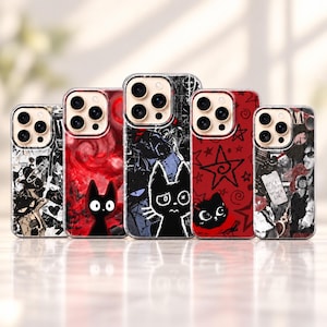 Etui na telefon Grunge Star Y2K, ciemny wzór, styl vintage (Samsung Galaxy S24, S23, S22)