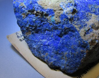 1950s 3x2.5 x1.25 154g Linarite Caledonite Crystal Specimen from Shaws San Bernardino Blue Bell? For Sale or Best offer!