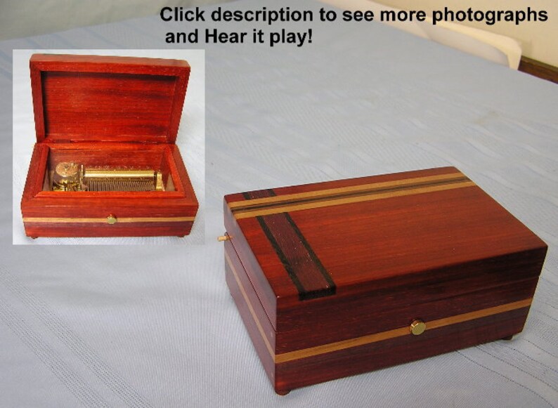 Music Box Maker Handmade Original with Reuge 3 song 50 note Etsy