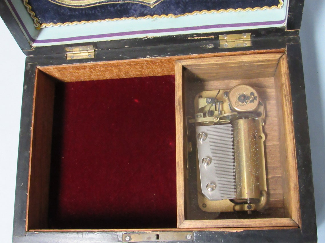 Music Box Maker Vintage Custom Restored Antique Box with Etsy