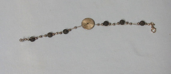 Sterling Silver Wire Bracelet marked 925 Lava Roc… - image 1