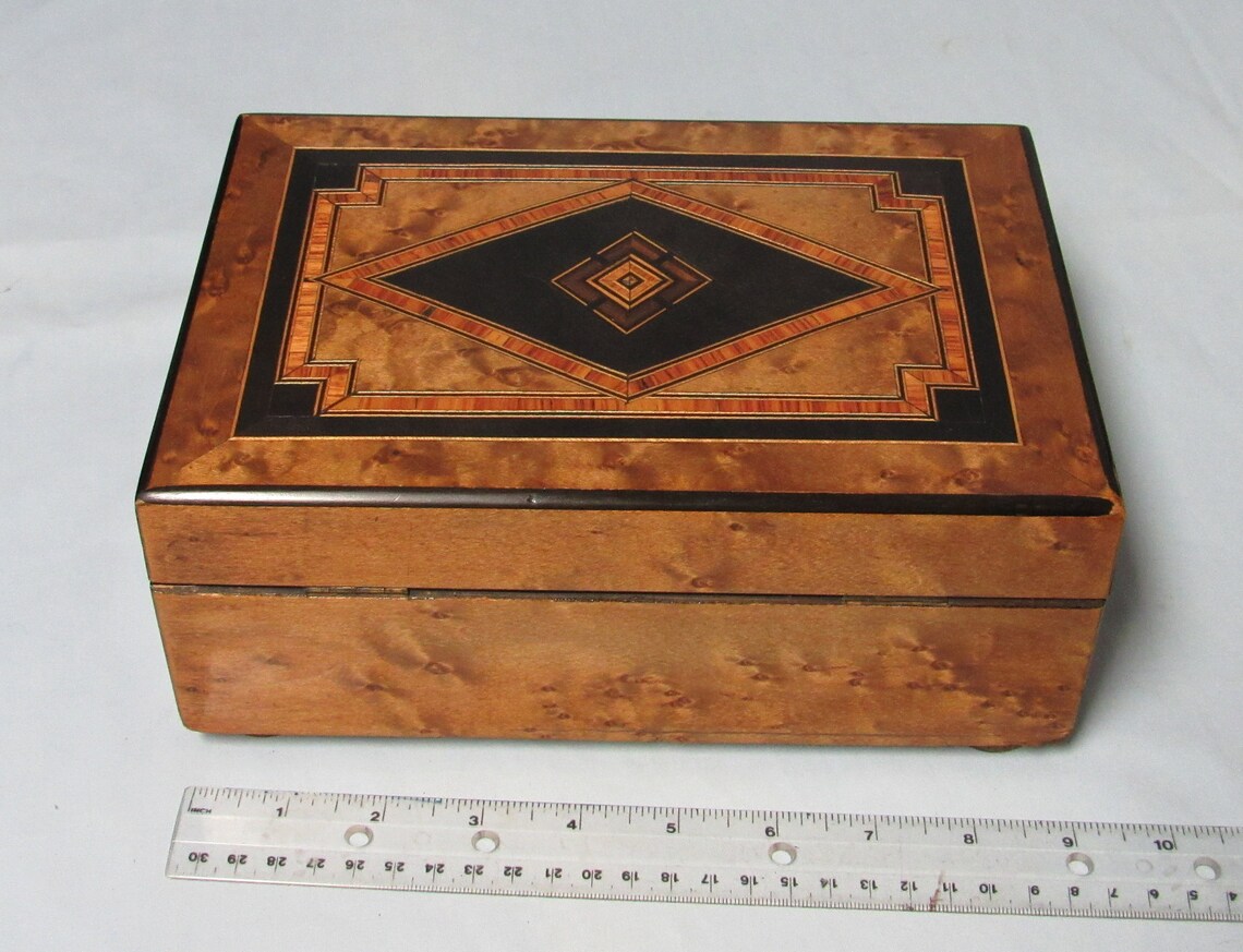 Music Box Maker Vintage Custom Restored Antique Box with Etsy