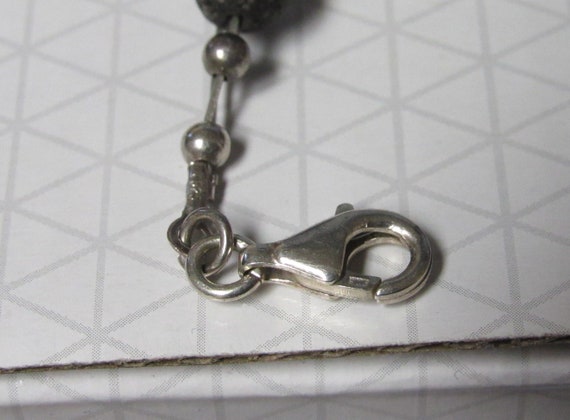 Sterling Silver Wire Bracelet marked 925 Lava Roc… - image 4