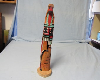 Shalko Mother Rain wooden Kachina sculpture carving 12 1/2" Tall Native American Indian