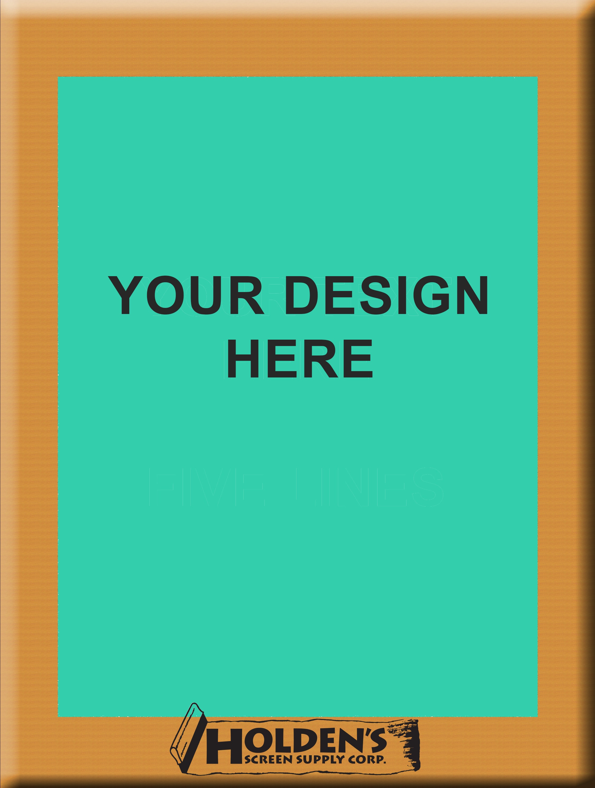 Visual Arts Custom Screen Printing Frame preburned image Craft