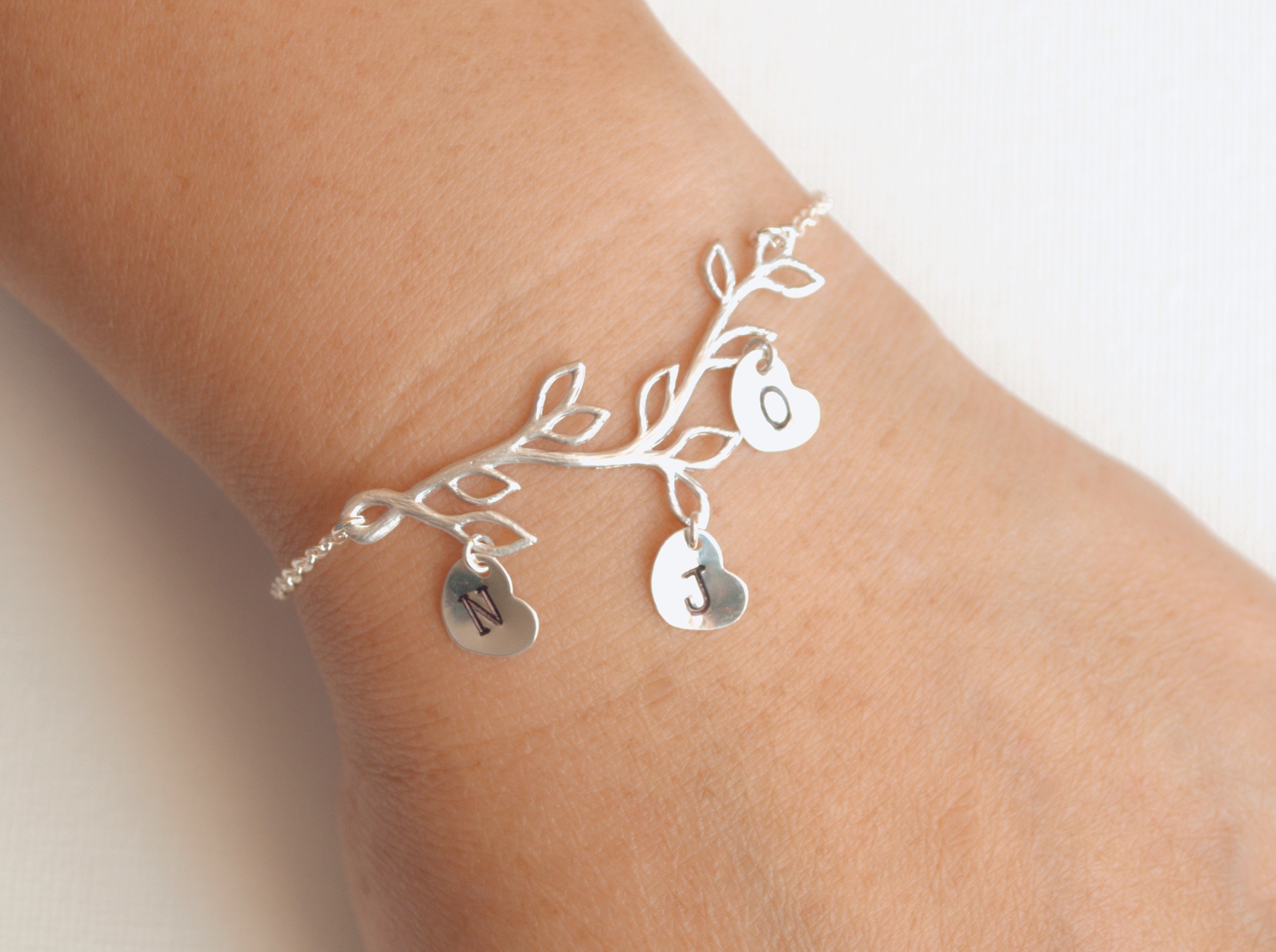 Personalized branch braceletFamily tree jewelryMothers Etsy