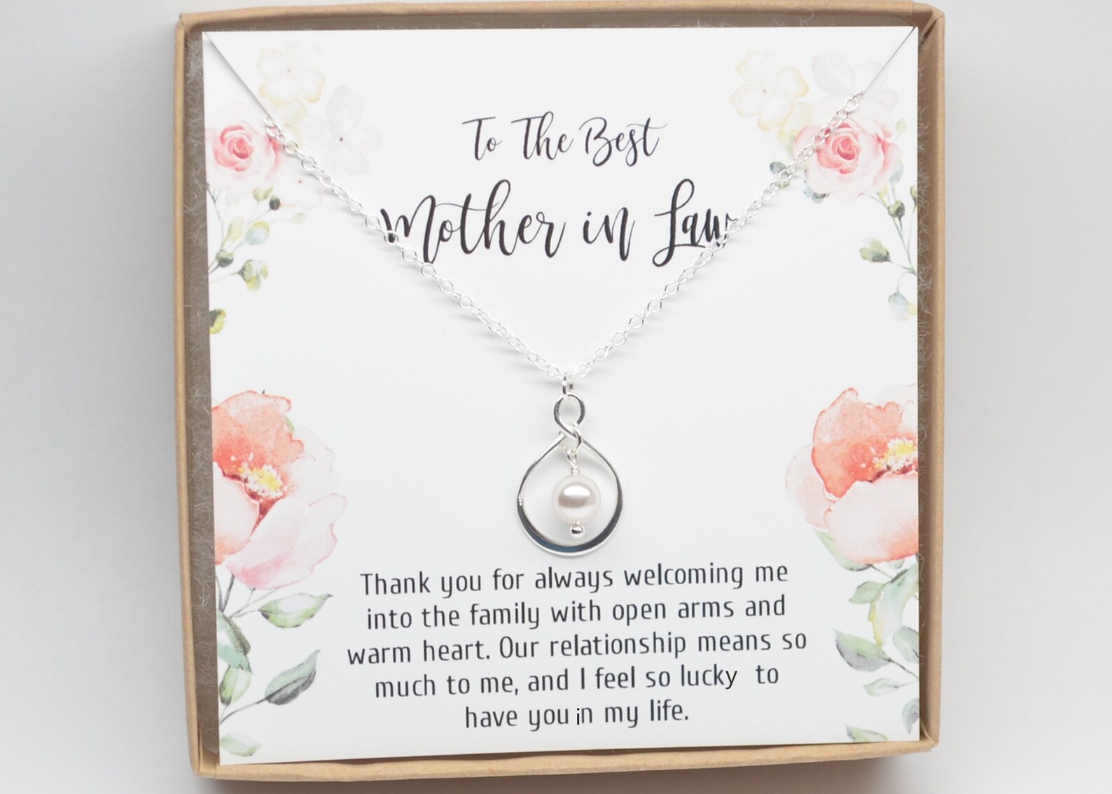 Mother in law necklace gift Clearance