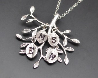 Personalized family tree necklace-Mothers day gift-gift for grandma-gift for mom-new mom-baby shower gift-generation necklace-mama necklace