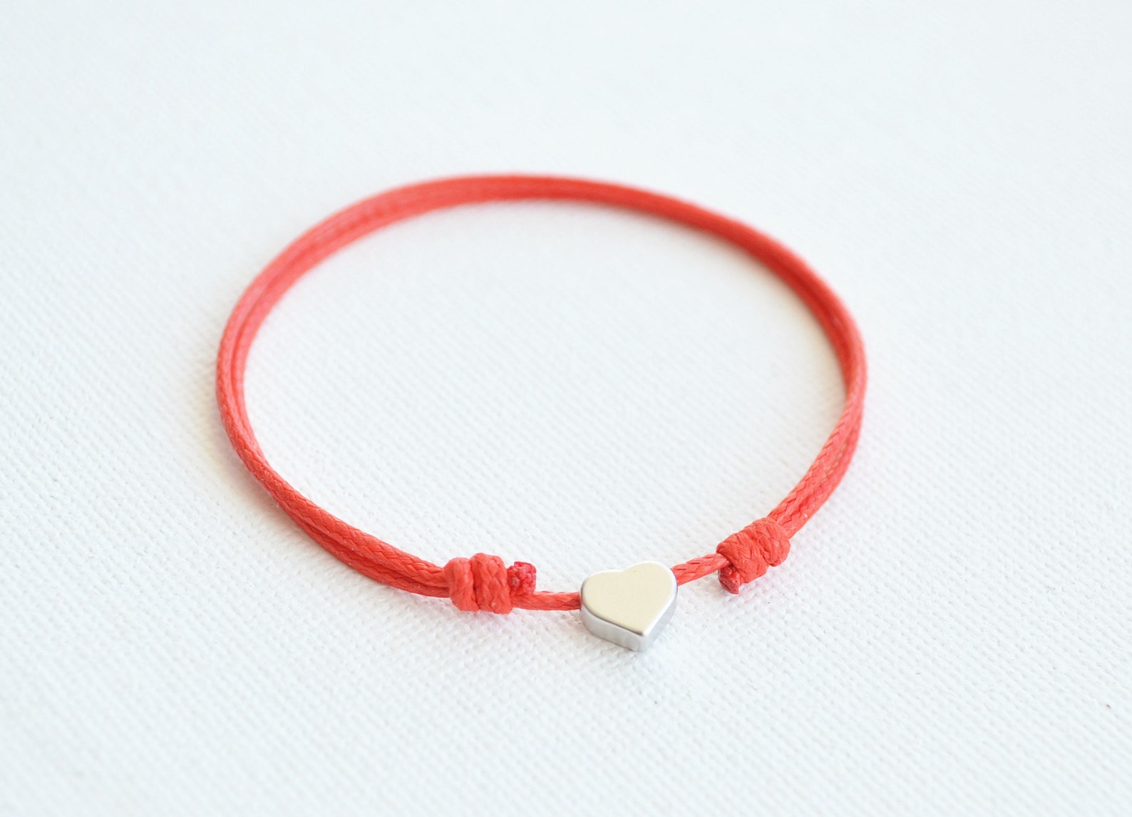 Red String Heart Braceletwaterproof Boyfriend Girlfriend Gift Etsy